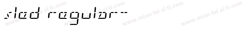 sled regular字体转换